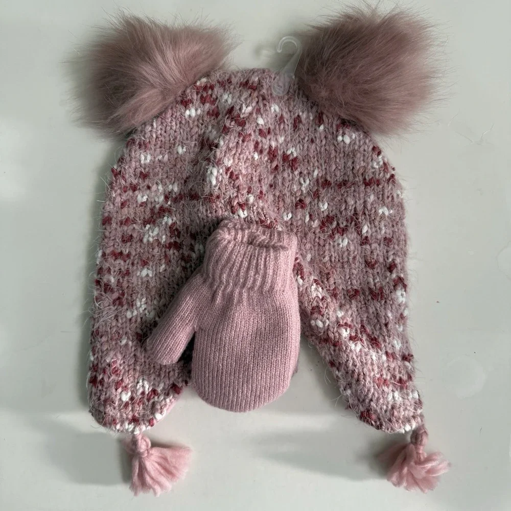 The Children's Place Owl And Mitten Set L 4T NWT